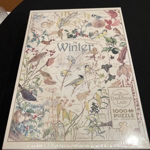 New Cobble Hill 1000 Piece Puzzle WINTER Diary of EDWARDIAN LADY Edith Holden
